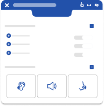 Widget de acessibilidade da EqualWeb