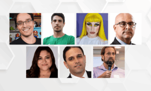 Fotos dos palestrantes que participaram do evento